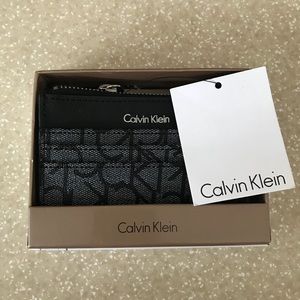 NWT Calvin Klein Monogrammed Card Holder